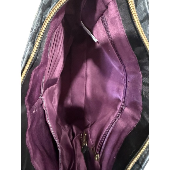 Travelon Anti Theft RFID Purse Crossbody Gray Black Animal Print Shoulder Bag - Picture 6 of 11